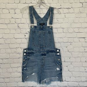 Juicy Couture Distressed Shortalls
